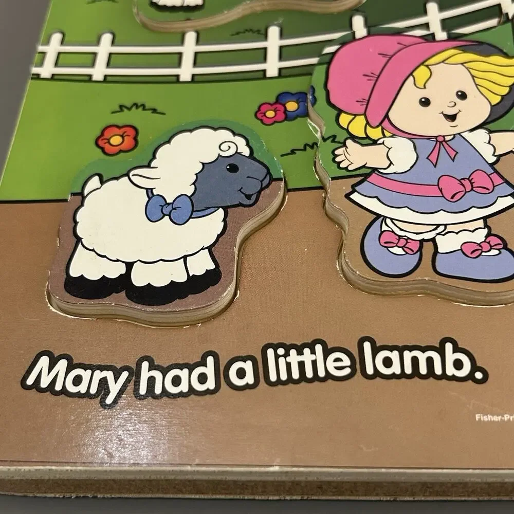 2006 Fisher Price Puzzle Mary Had a Little Lamb Puzzle Musical By Mattel